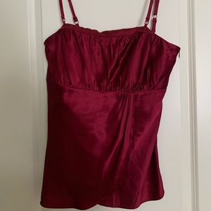 Ann Taylor Loft silky red too, size M